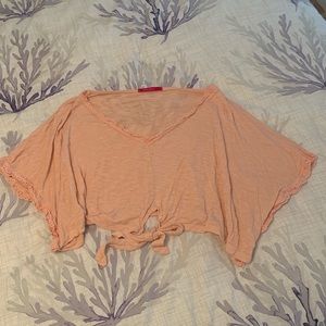 Sale - Light pink dolman sleeve crop top NWOT